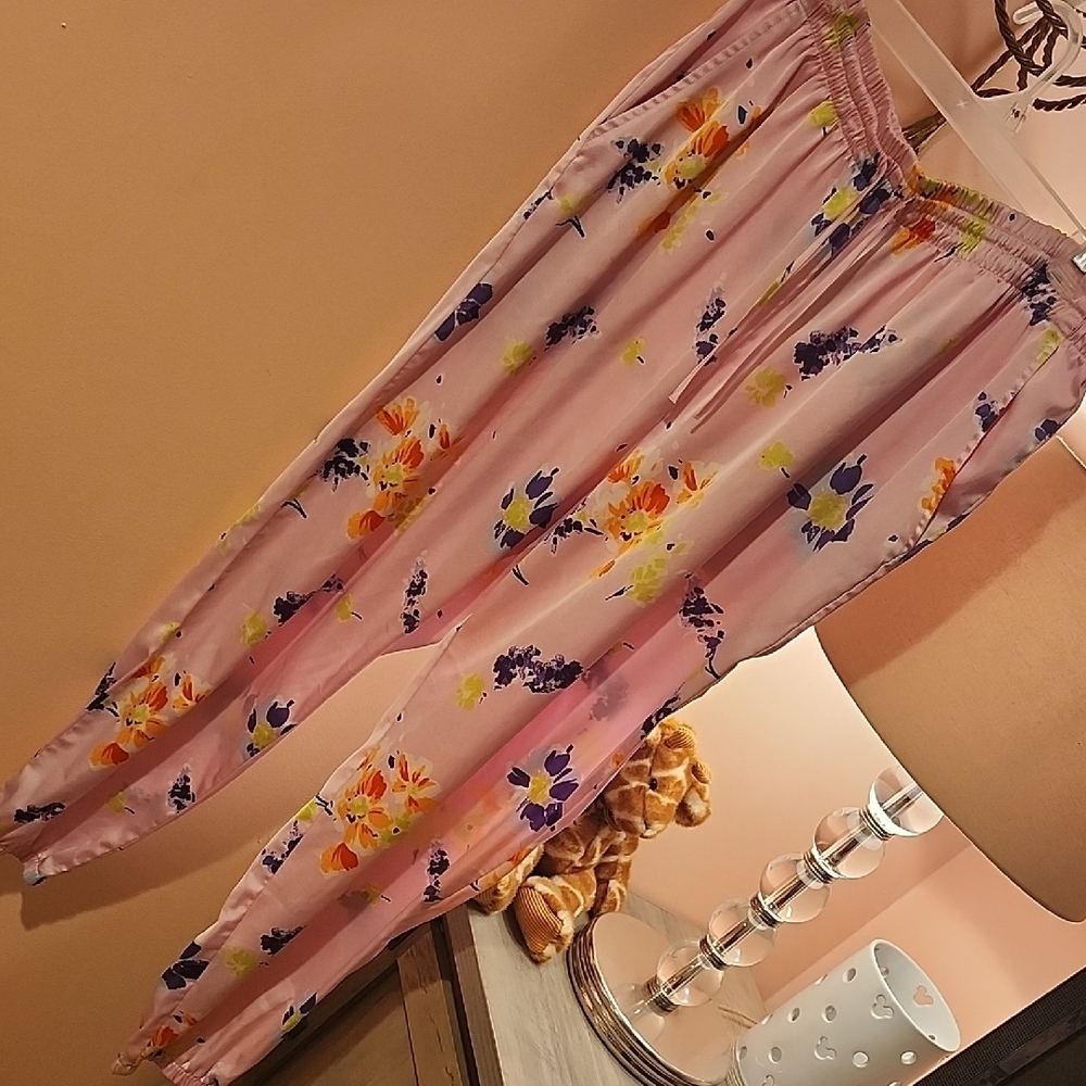 Savage X Fenty Pink Floral Pajama Set - Picture 4 of 8
